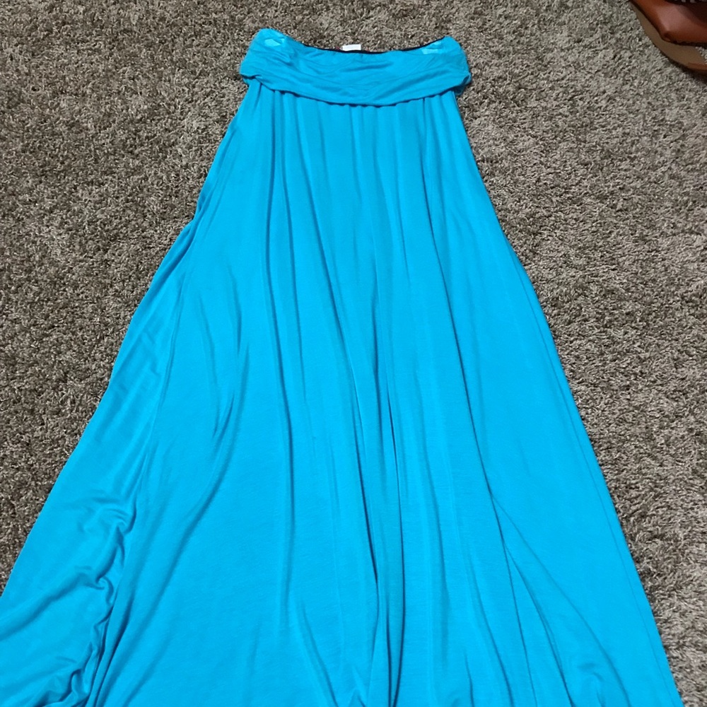 Small blue maxi skirt